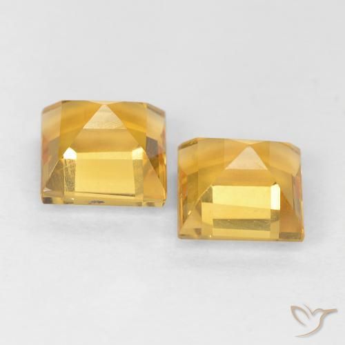 Shop natural 2.20ct Doré vif Citrine gems, Carré, from Brésil at GemSelect. In stock, global shipping!