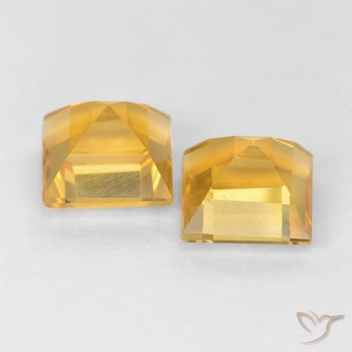 Shop natural 2.20ct Doré vif Citrine gems, Carré, from Brésil at GemSelect. In stock, global shipping!
