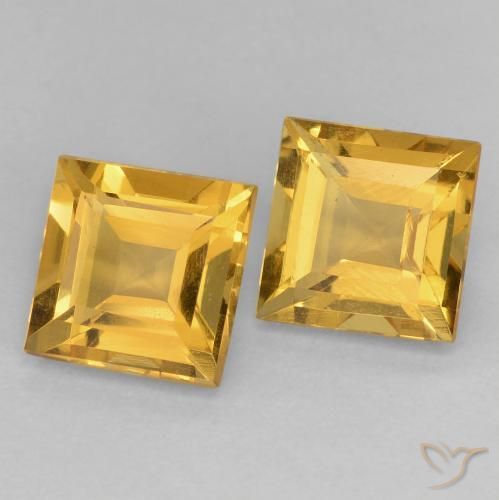Shop natural 2.22ct Doré moyen Citrine gems, Carré, from Brésil at GemSelect. In stock, global shipping!