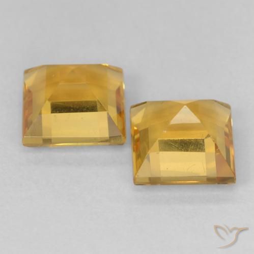 Shop natural 2.22ct Doré moyen Citrine gems, Carré, from Brésil at GemSelect. In stock, global shipping!