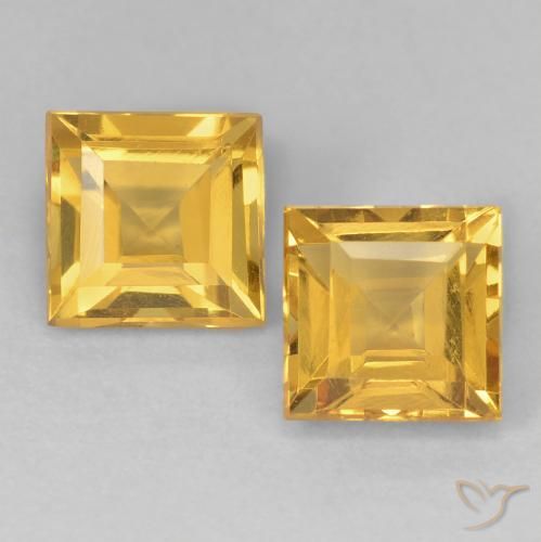 Shop natural 2.28ct Doré moyen Citrine gems, Carré, from Brésil at GemSelect. In stock, global shipping!