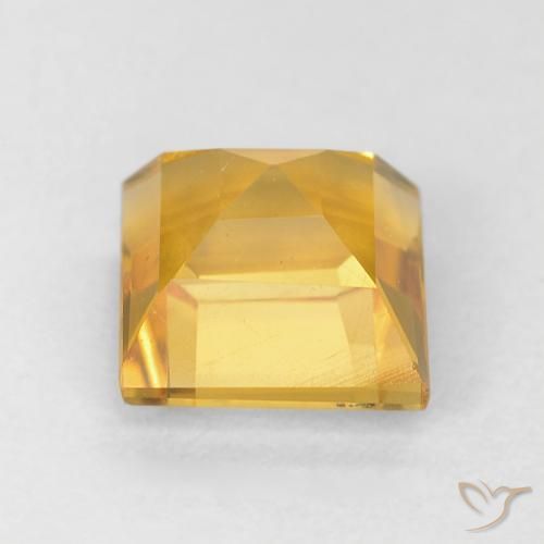 Citrine Doré moyen naturelle Carré, 1.06 ct, VS
