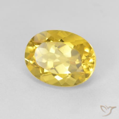 Citrine Orange Doré naturelle ovale, 1.93 ct, VVS-VS