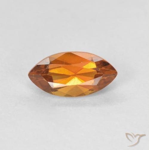 0.66ct Naturel Orange foncé Citrine, Marquise, VVS-VS