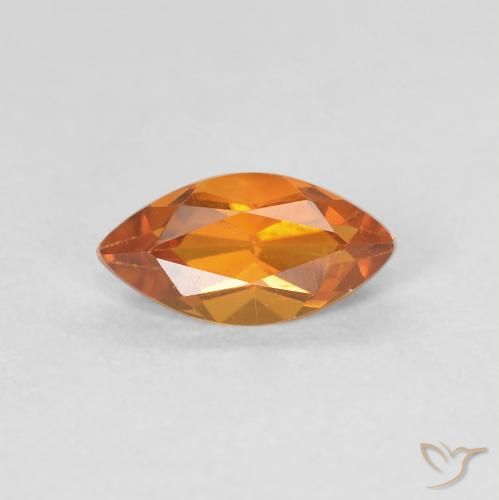 0.58ct Naturel Orange moyen Citrine, Marquise, VVS-VS