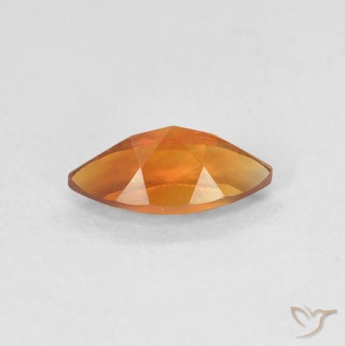 Citrine Orange foncé naturelle Marquise, 0.56 ct, VVS-VS