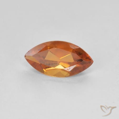Citrine Or orange foncé naturelle Marquise, 0.59 ct, VVS-VS