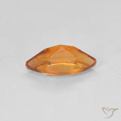 Citrine Or orange foncé naturelle Marquise, 0.59 ct, VVS-VS