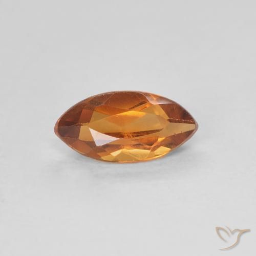 Citrine Or orange foncé naturelle Marquise, 0.58 ct, VVS-VS