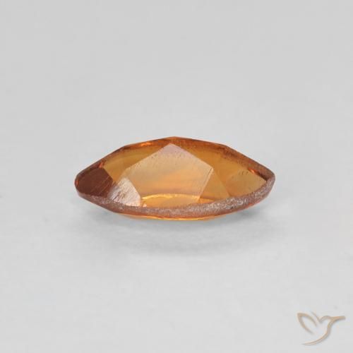 Citrine Or orange foncé naturelle Marquise, 0.58 ct, VVS-VS