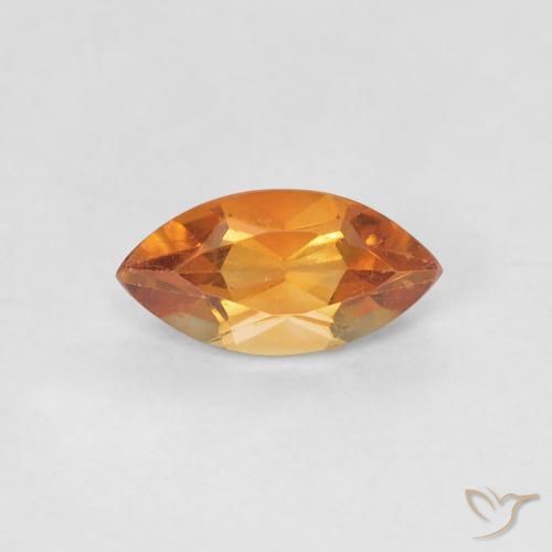 0.59ct Naturel Orange foncé Citrine, Marquise, VS