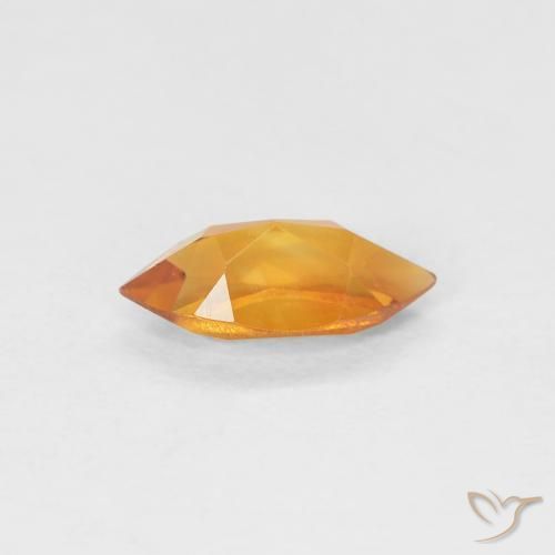 Citrine Orange moyen naturelle Marquise, 0.51 ct, VVS