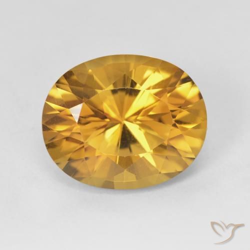 4.80ct Naturel Orange Doré Citrine, ovale, VVS