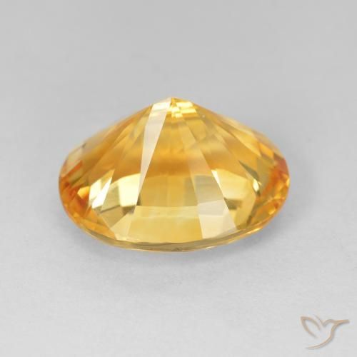 Citrine Medium Dark-Golden naturelle ovale, 4.50 ct, VVS