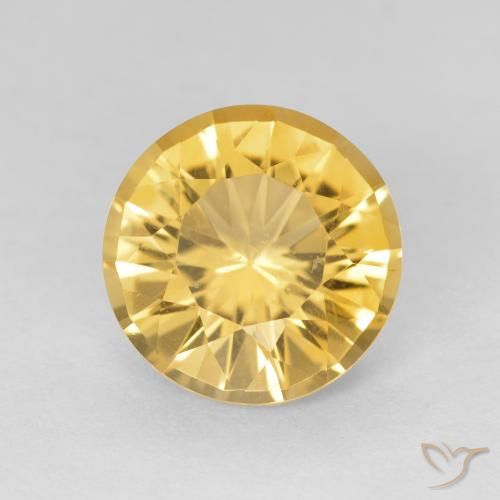 3.71ct Naturel Or moyen Citrine, Tour, VVS