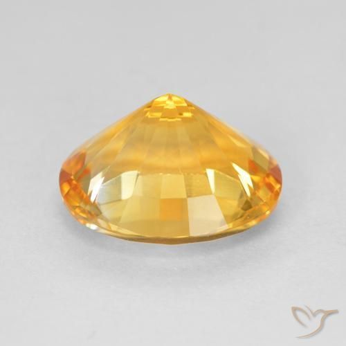 Citrine Doré moyen naturelle ovale, 4.46 ct, VVS
