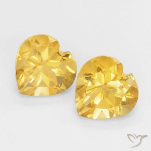 Shop natural 0.90ct Top Gold Citrine gems, Cœur, from Brésil at GemSelect. In stock, global shipping!