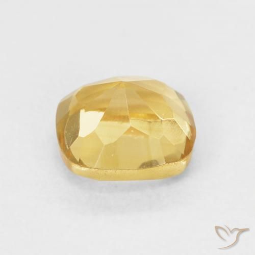 Citrine Jaune clair naturelle Coussin, 0.58 ct, VVS-VS