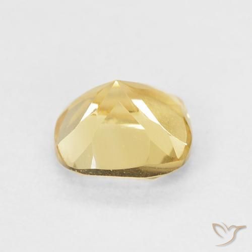 Citrine Jaune clair naturelle Coussin, 0.52 ct, VVS-VS