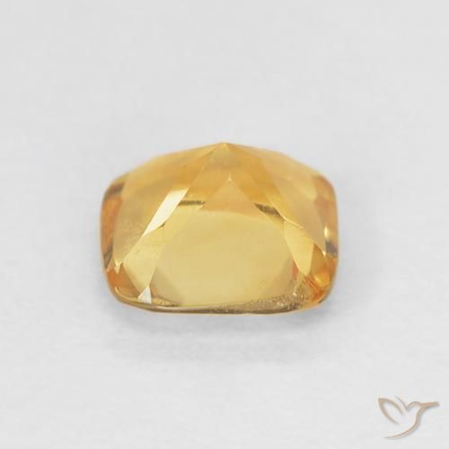 Citrine Or moyen naturelle Coussin, 0.55 ct, VVS