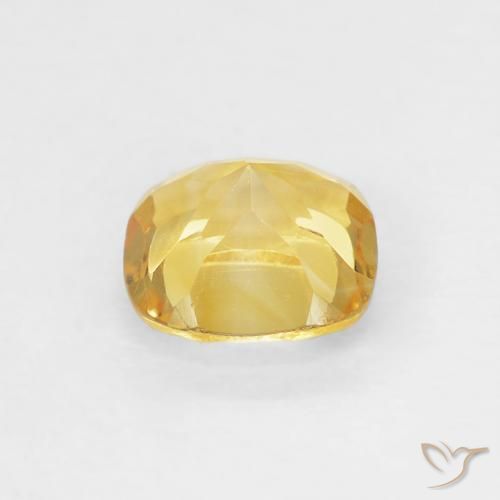 Citrine Jaune Toscane naturelle Coussin, 0.49 ct, VVS
