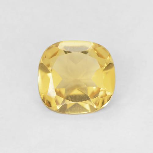 0.37ct Naturel Jaune Toscane Citrine, Coussin, VVS