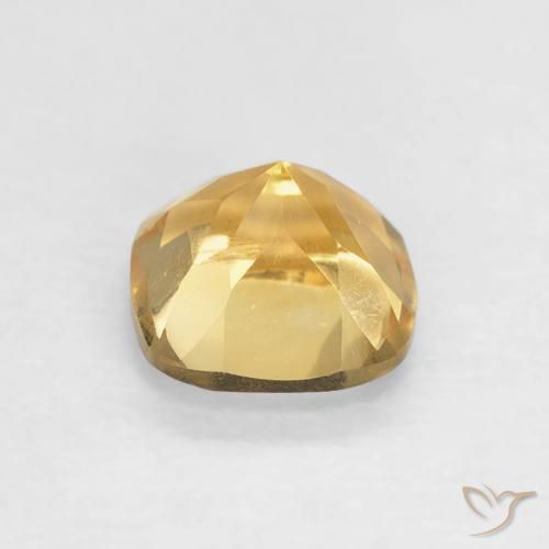 Citrine Or moyen naturelle Coussin, 0.55 ct, VVS-VS