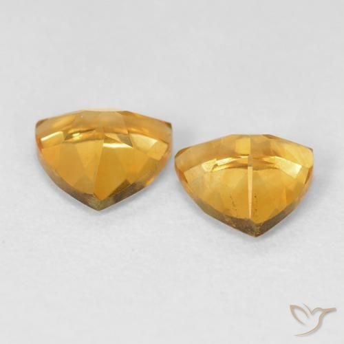 Shop natural 1.33ct Doré foncé Citrine gems, Trillion, from Brésil at GemSelect. In stock, global shipping!