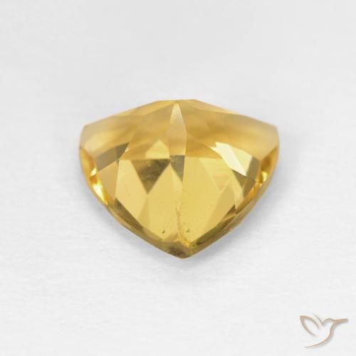 Citrine Doré vif naturelle Trillion, 1.45 ct, VVS-VS