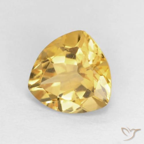 Citrine Top Gold naturelle Trillion, 1.58 ct, VVS-VS