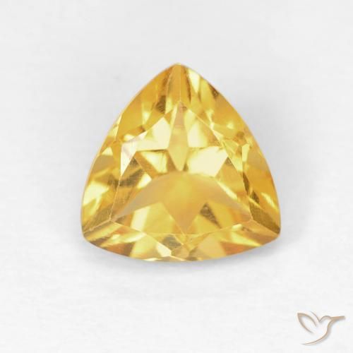 1.11ct Naturel Or moyen Citrine, Trillion, VS