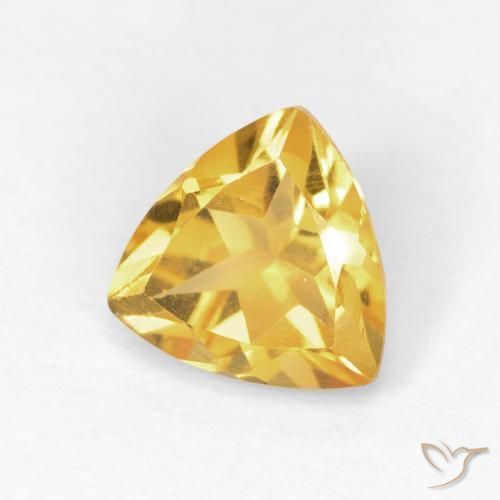 Citrine Or moyen naturelle Trillion, 1.11 ct, VS