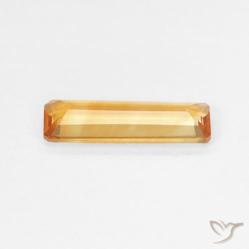 Citrine Orange-or naturelle Octogone / coupe Émeraude, 1.01 ct, VVS-VS
