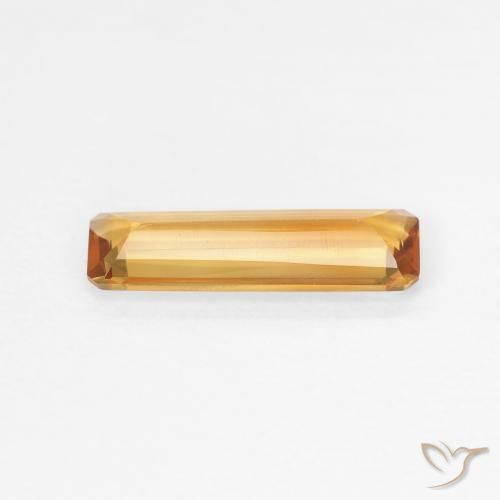 Citrine Orange-or naturelle Octogone / coupe Émeraude, 0.97 ct, VVS-VS