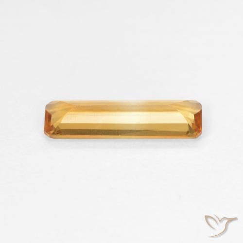 Citrine Orange-or naturelle Octogone / coupe Émeraude, 0.87 ct, VVS-VS