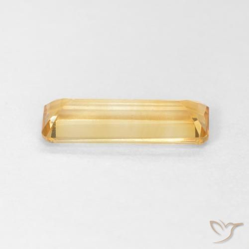 Citrine Orange-or naturelle Octogone / coupe Émeraude, 1.26 ct, VVS-VS