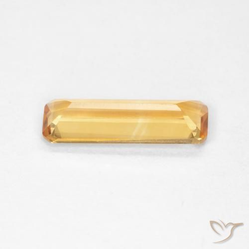 Citrine Doré-orange foncé naturelle Octogone / coupe Émeraude, 1.04 ct, VVS-VS