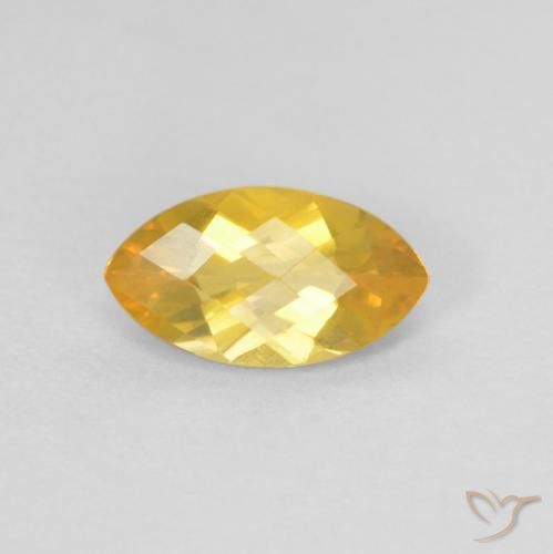 0.88ct Naturel Doré Citrine, Marquise, VS