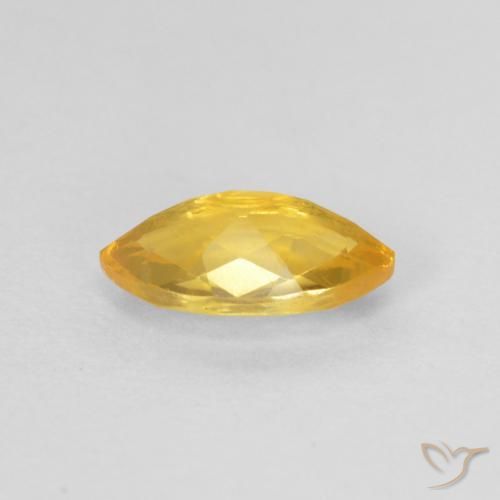 Citrine Doré naturelle Marquise, 0.88 ct, VS