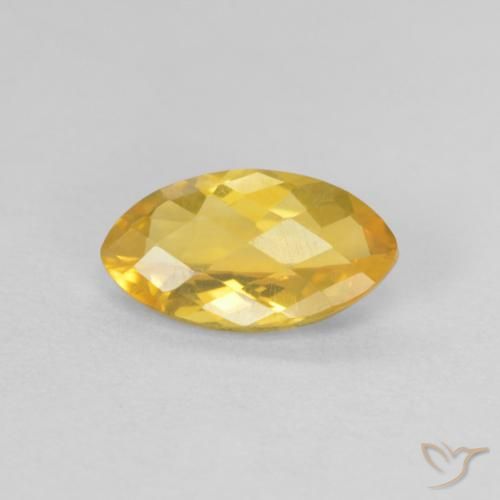 0.84ct Naturel Doré Citrine, Marquise, VS