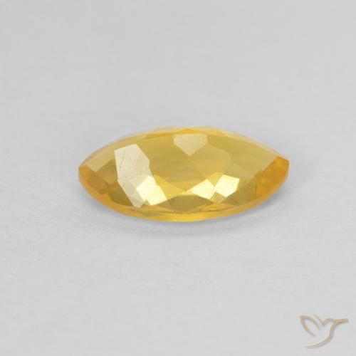 Citrine Doré naturelle Marquise, 0.84 ct, VS