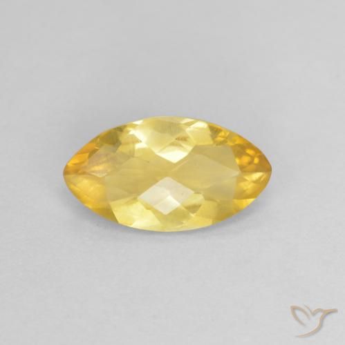 0.84ct Naturel Doré Citrine, Marquise, VS