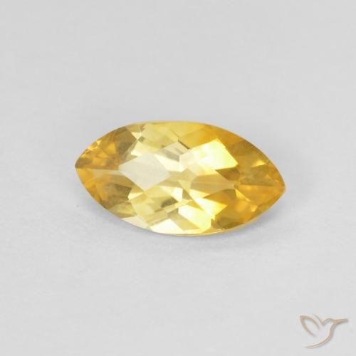 Citrine Doré naturelle Marquise, 0.71 ct, VS