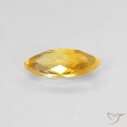 Citrine Doré naturelle Marquise, 0.71 ct, VS
