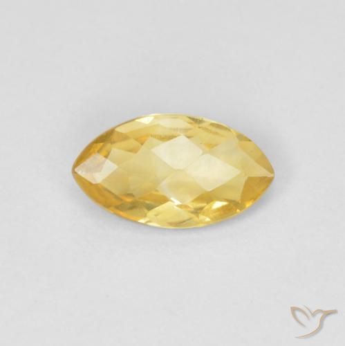 Citrine Doré naturelle Marquise, 0.73 ct, VS