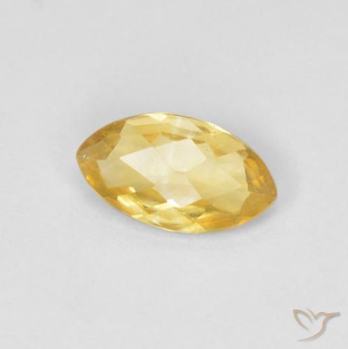 Citrine Doré naturelle Marquise, 0.73 ct, VS