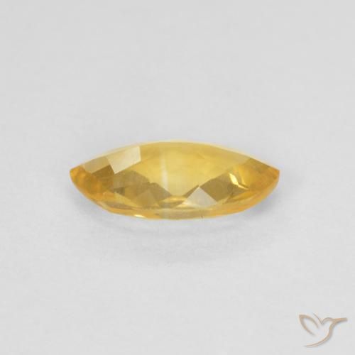 Citrine Doré naturelle Marquise, 0.73 ct, VS