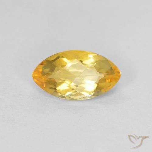 0.88ct Naturel Doré Citrine, Marquise, VS
