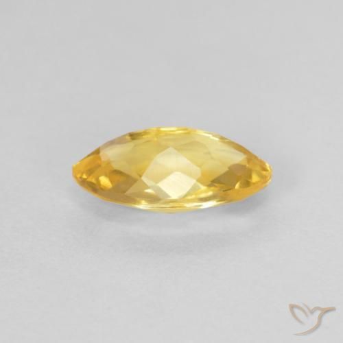 Citrine Doré naturelle Marquise, 0.88 ct, VS
