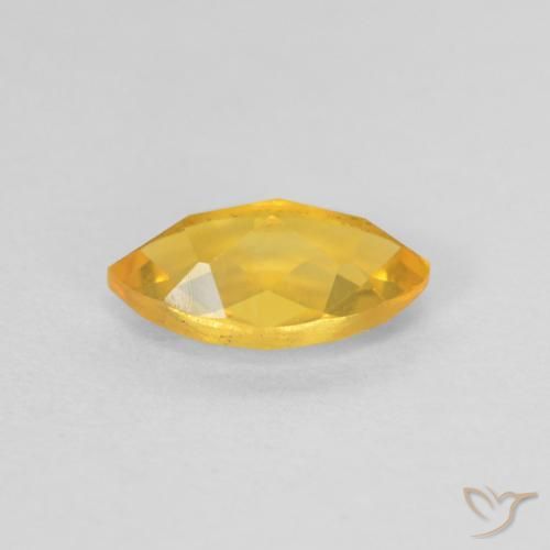 Citrine Doré vif naturelle Marquise, 0.91 ct, VS